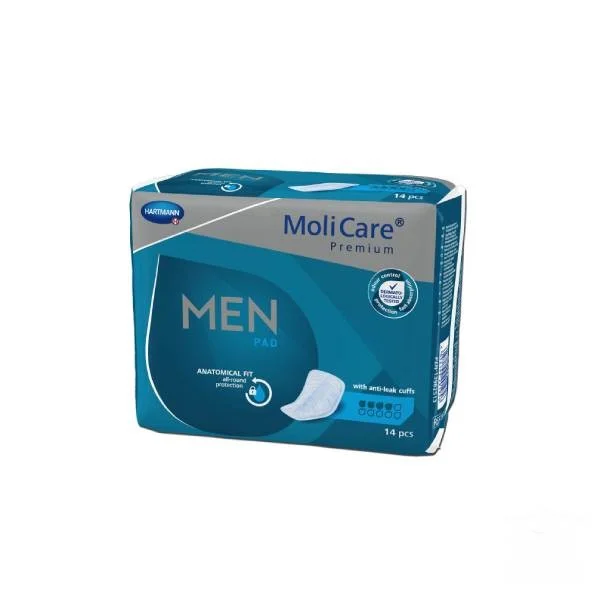 Αντρικές σερβιέτες ελαφριάς ακράτειας Molicare Premium Men Pad, όλα τα μεγέθη (14άδα)