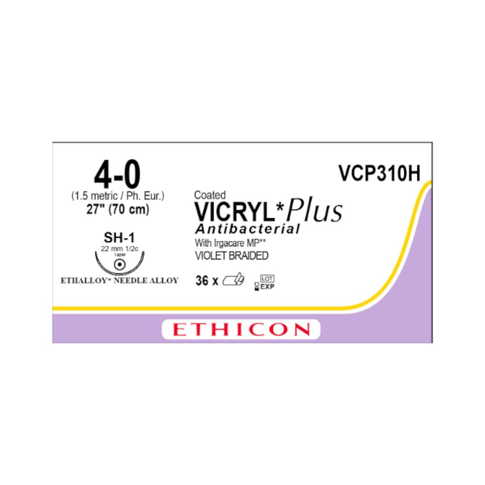 Ράμμα Vicryl Rapide No 4/0 με βελόνα 22mm Στρογγυλή 1/2c, μήκος ράμματος 70cm