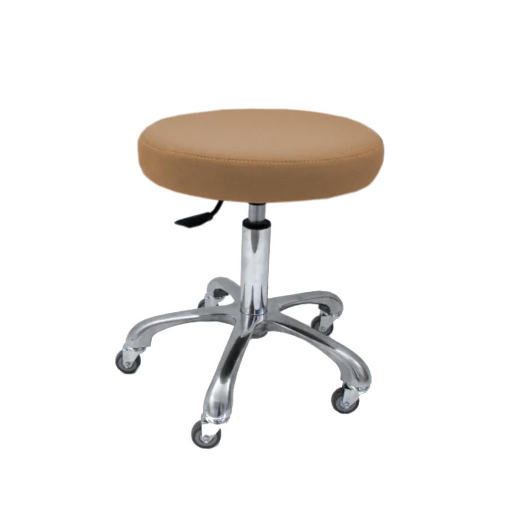 Σκαμπό τροχήλατο χωρίς πλάτη Air με βάση χρωμίου