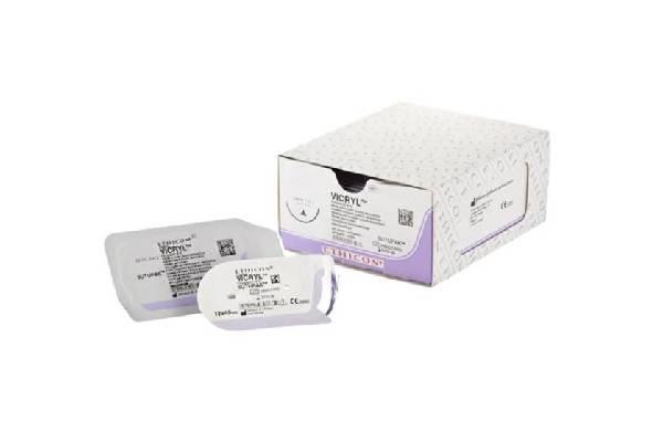 Ράμμα Vicryl No 5/0 με βελόνα 16mm Κόπτουσα Πλαστικής P 3/8c, μήκος ράμματος 45cm