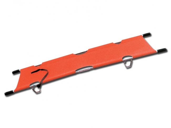 Stretcher foldable in 4