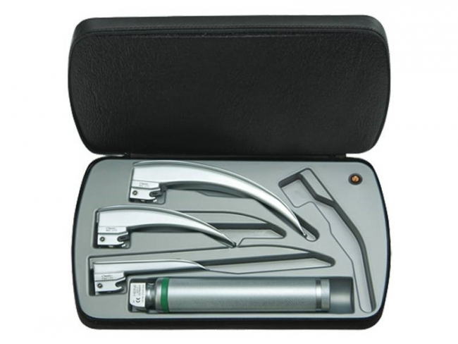 Heine Classic + F.O. Laryngoscope set with 3 blades