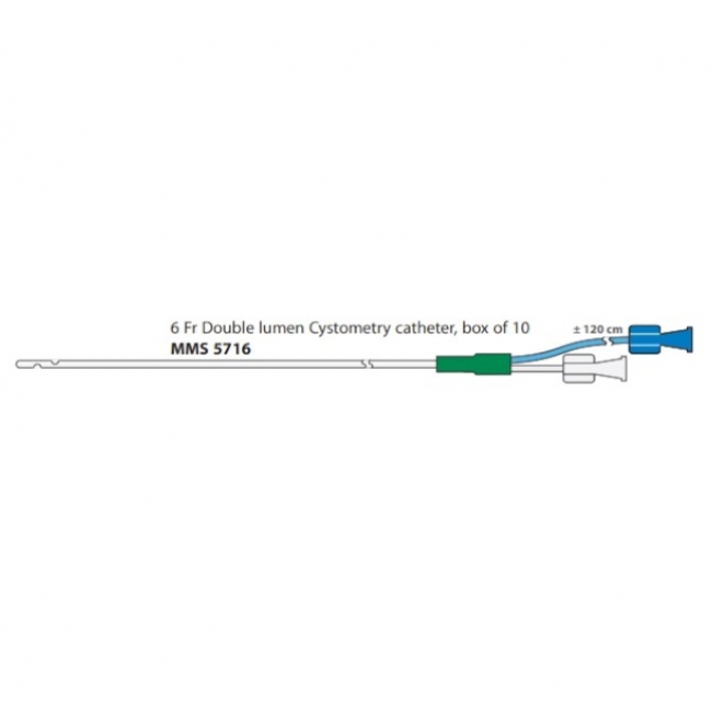 2-lumen Cystometry Catheter, 6 French