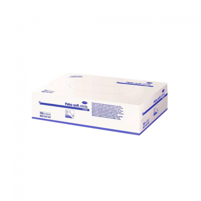 Nitrile examination Powderfree gloves Peha-soft Fino Hartmann (150pcs)